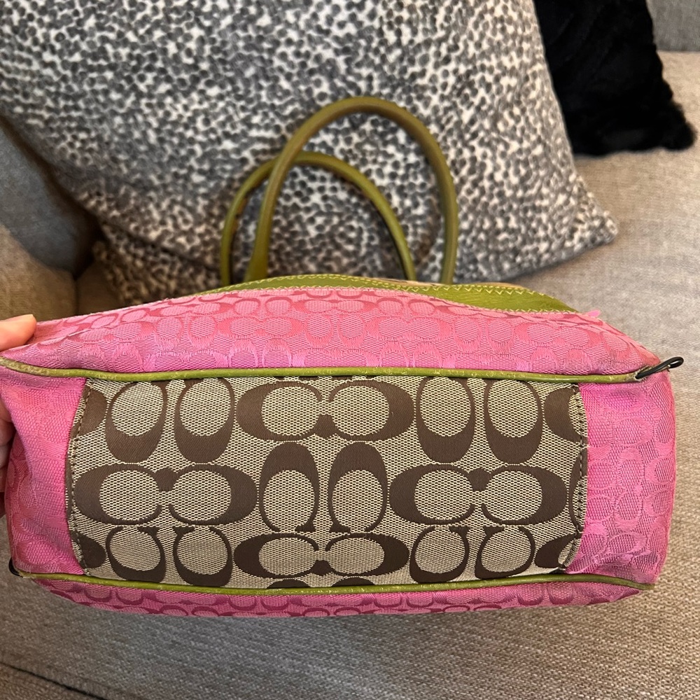 Coach Bleecker Patchwork Jacquard Leather Tote 14726 Rare Daisy Bag - Picture 7 of 13